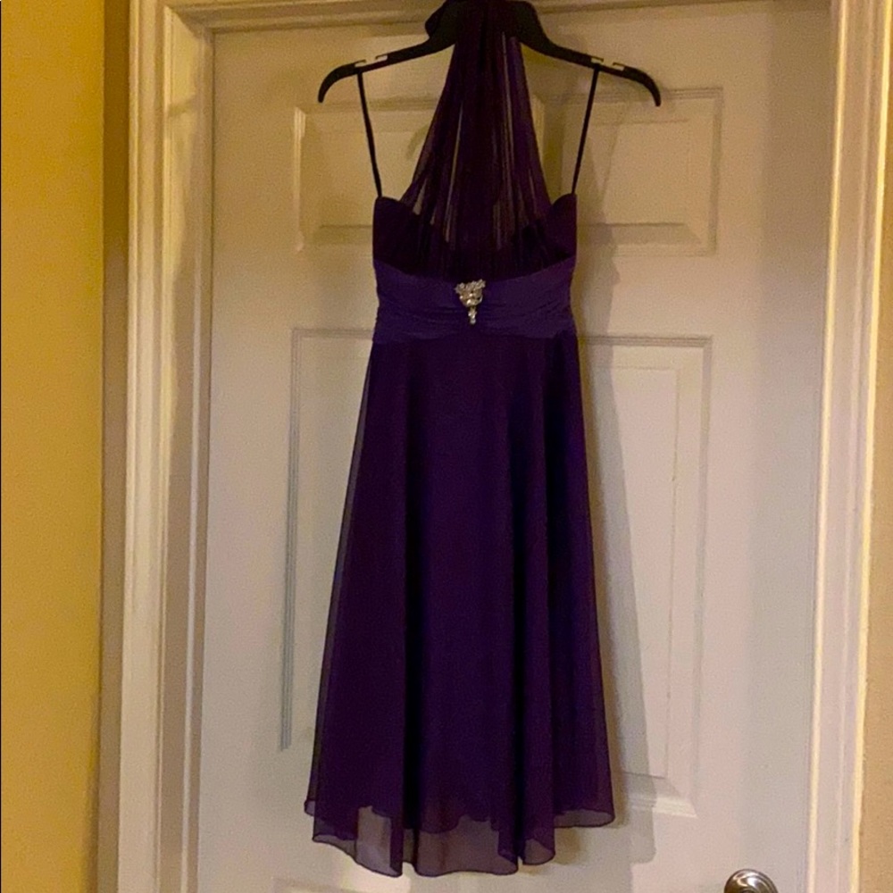 Spring Shear Dark Purple Dress